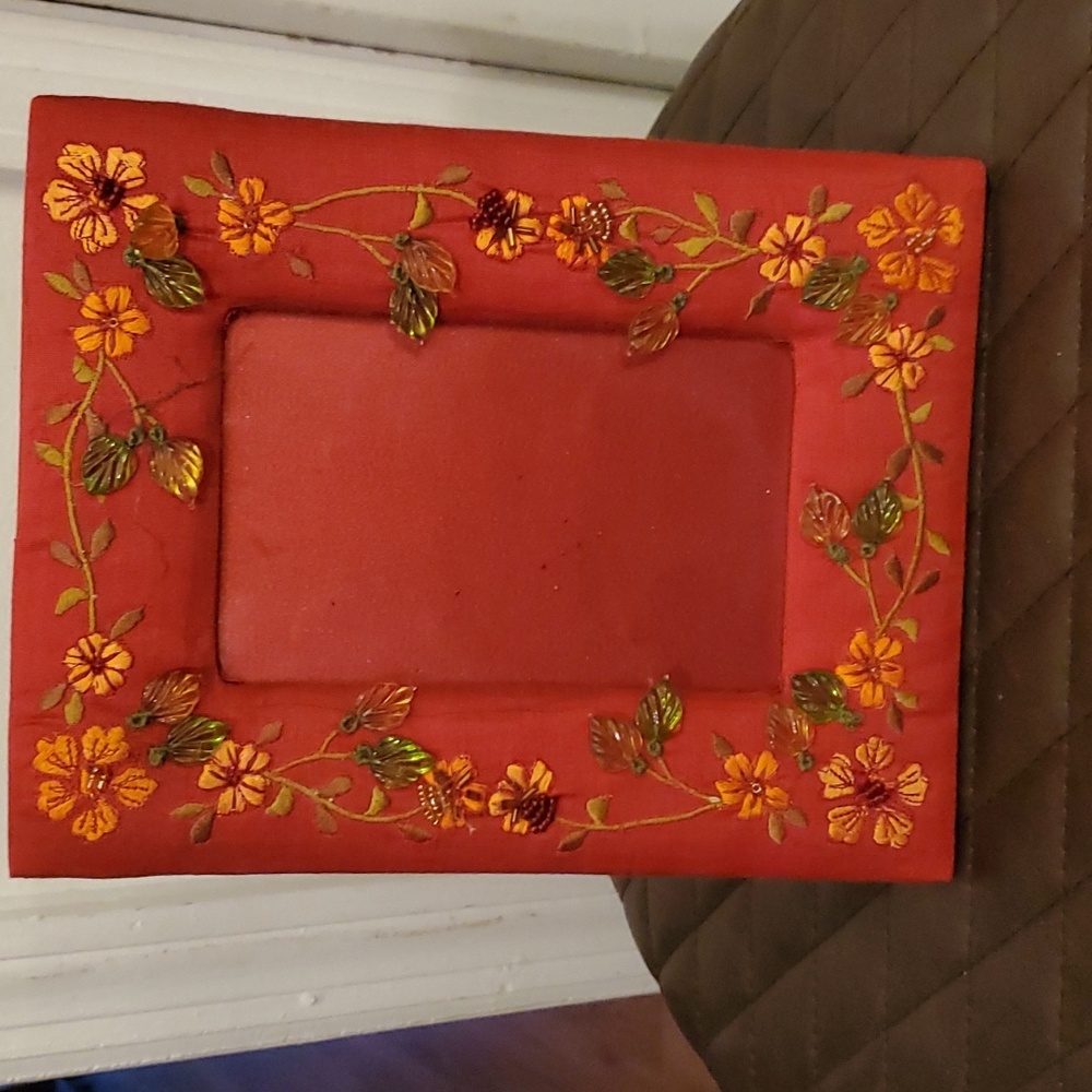 Soft Fabric Embroidered Photo Frame